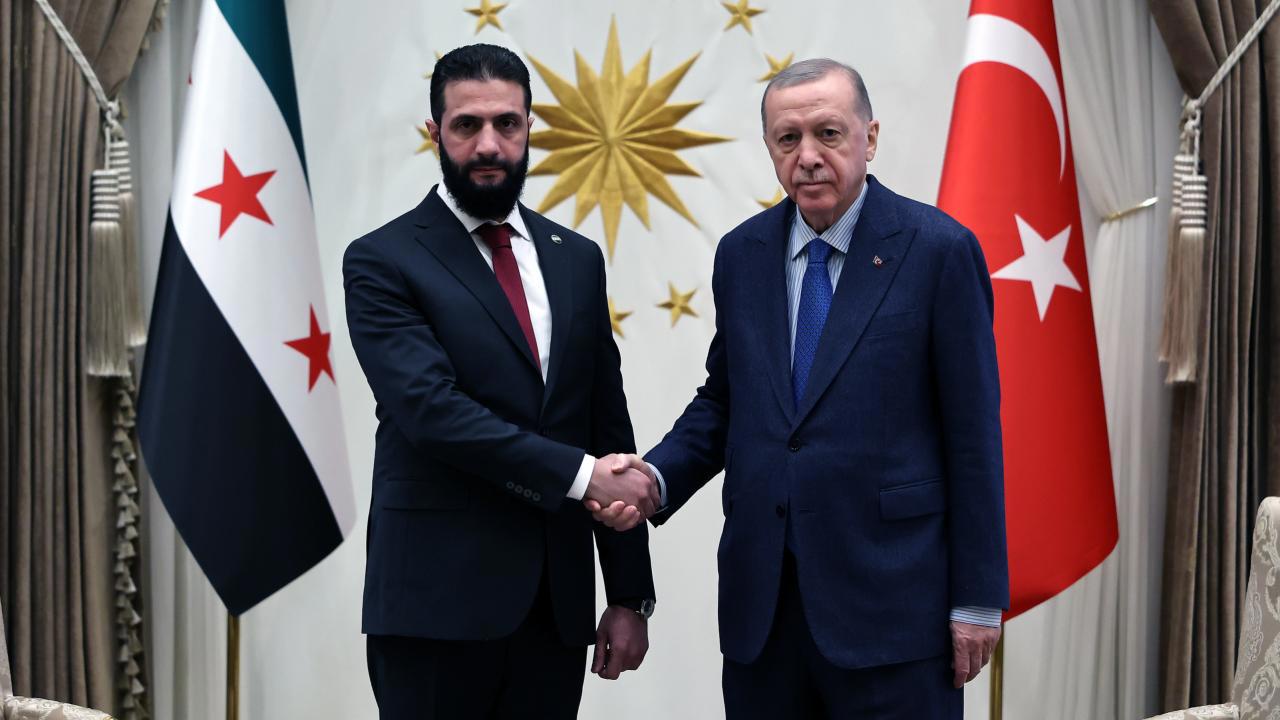 Cumhurbaşkanı Erdoğan ve Ahmed Şara buluştu