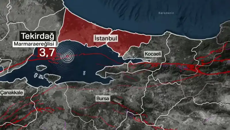 Marmara Denizi'nde Beklenmedik 3,7 Büyüklüğünde Deprem: Detaylar Geldi!