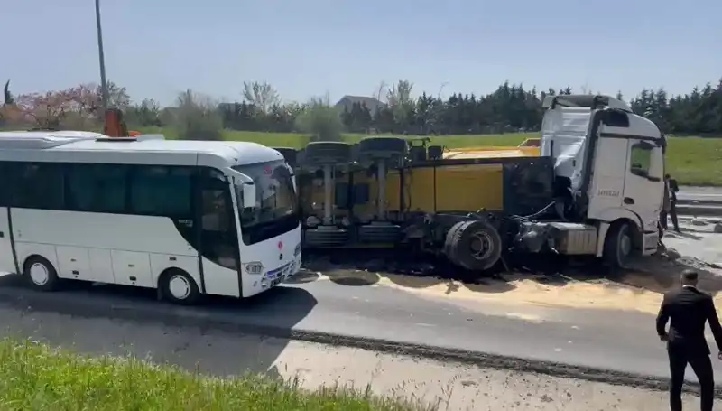 Büyükçekmece TEM Otoyolu’nda Feci Kaza: 3 Saat Boyunca Yol Kapalı Kaldı