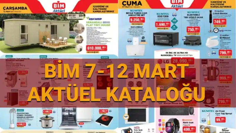 BİM Aktüel Kataloğu 11-12 Mart’a Damga Vuracak Ürünlerle Dolu!
