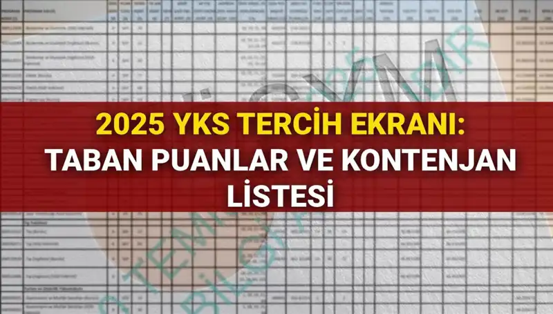 YKS Tercih Süreci Başladı: 2025 Üniversite Taban Puanları ve Kontenjanları Açıklandı
