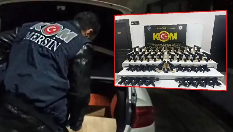 Mersin'de Şok Baskın: Otomobil Değil, Silah Deposuna Rastlandı!