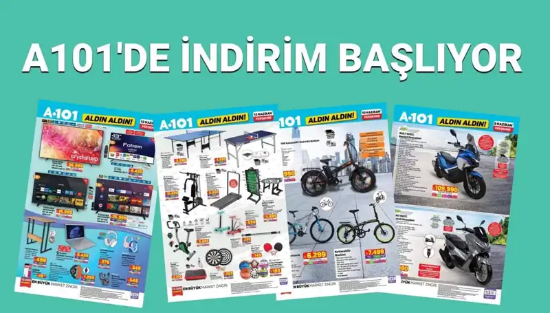 A101 12 Haziran Aktüel Kataloğu: Beyaz Eşya ve Spor Ürünleriyle Dolu Fırsatlar!