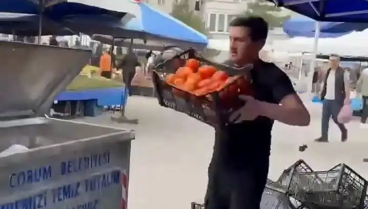 Domatesleri Çöpe Döken Pazarcıya Şok Cezası: Rekor Tutarlar Belirlendi