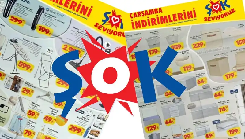 Çarşamba Gelen ŞOK 12 Mart Aktüel Kataloğu ile Evde Değişim Zamanı!