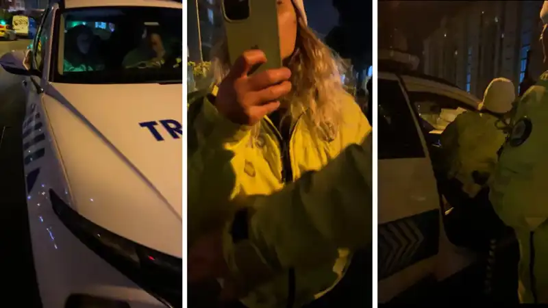 e-Devlet Cezasını Gören Araç Sahibi, Polislerle Tartıştı!