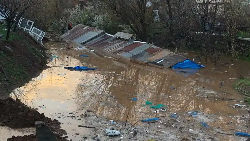 Bingöl'de Şiddetli Sağanak: Ahırlar Sular Altında Kaldı, Hasar Büyük