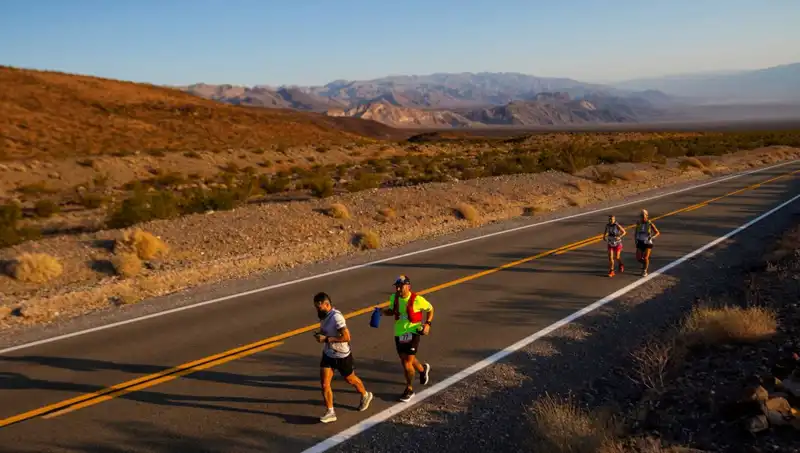 Ölüm Vadisi'nde Dünyanın En Zor Maratonunu Koşarak Rekor Kıran Sporcu
