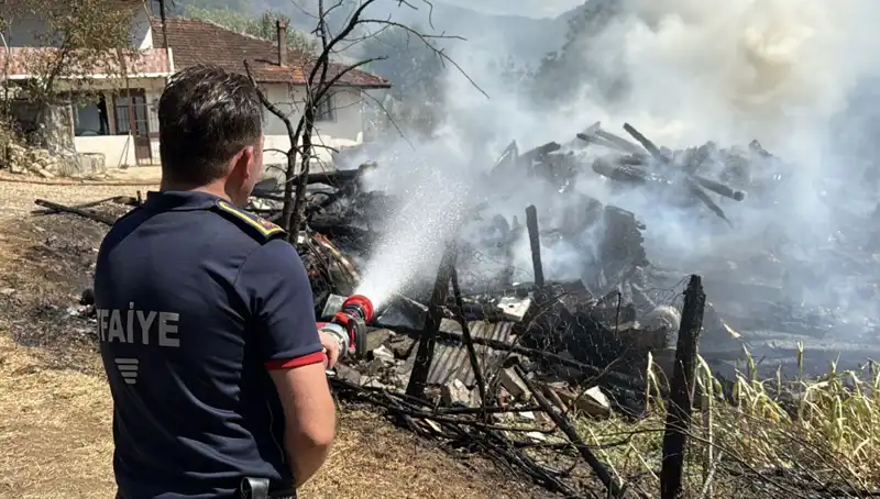 Evde Çıkan Yangın, Alev Alev Ormanı Tehdit Ediyor!