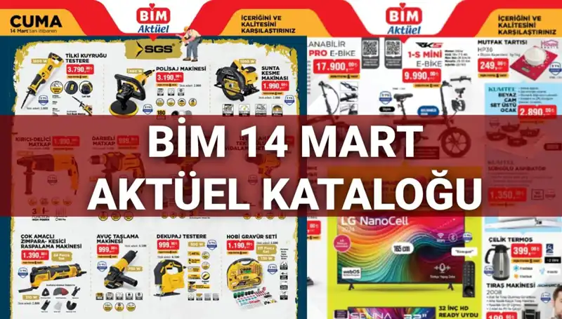 BİM 14 Mart Cuma Aktüel Kataloğuyla Çantalara Dolu Dolu Giriş Yapıyor!